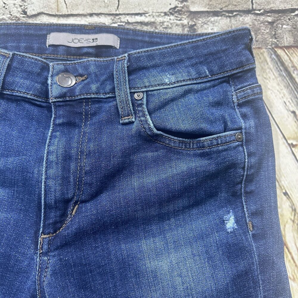 Joe's Jeans Women's 26 Blue Mid Rise Curvy Skinny Ankle Pants Rockstar - Picture 3 of 13